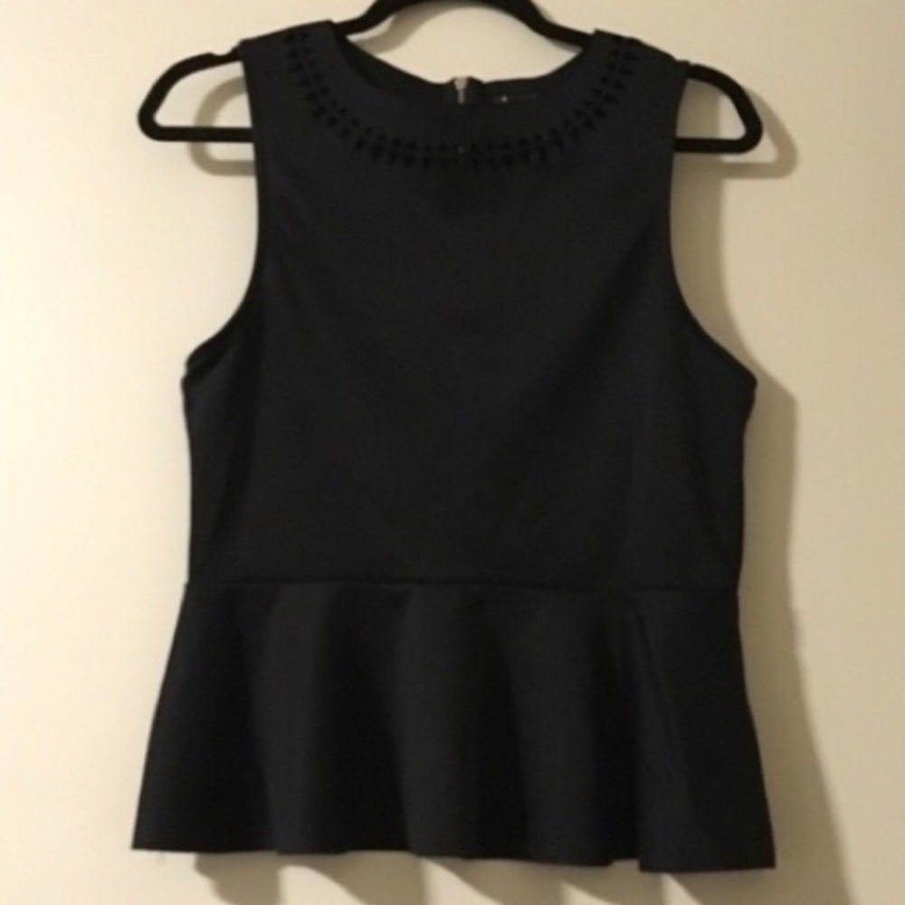 URBAN OUTFITTERS black peplum top